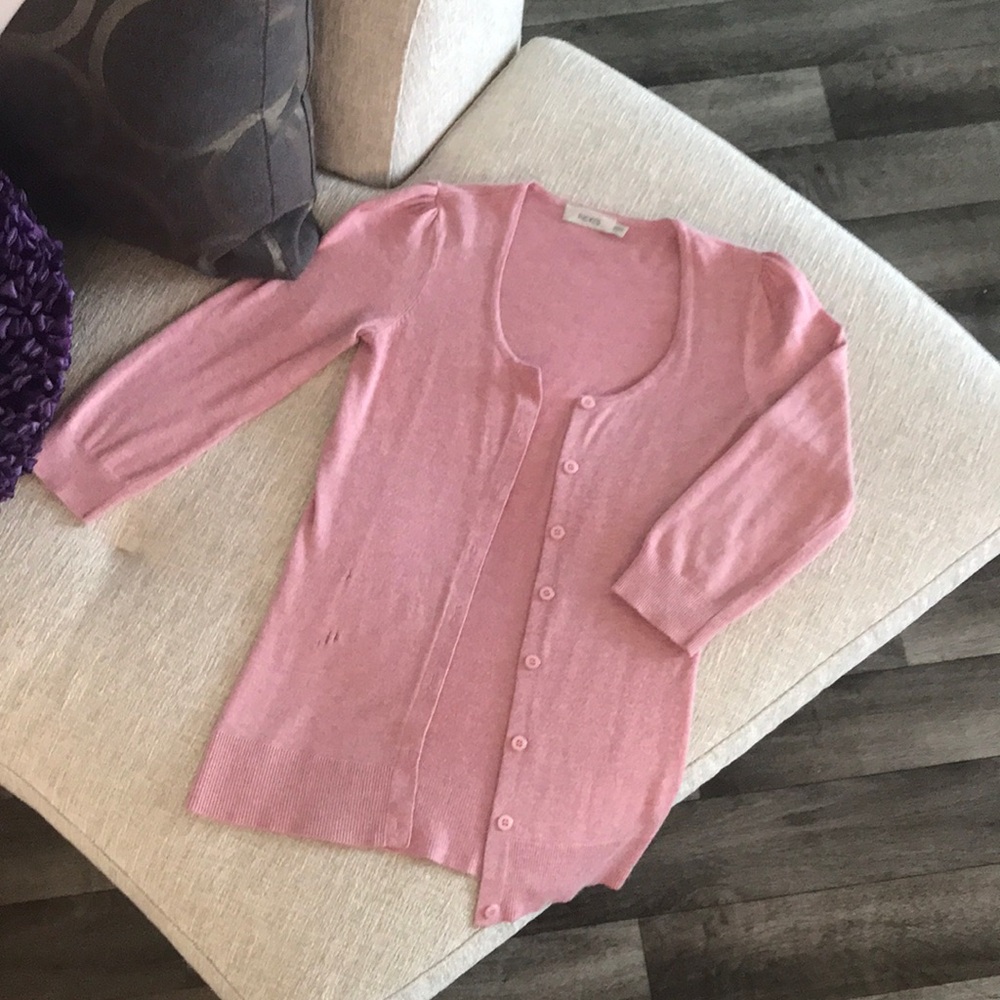 Ricki’s XS Pastel Pink Knit Sweater Cardigan